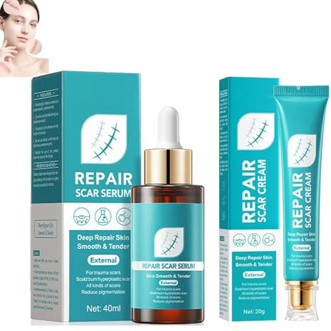 20 g scar gel with 40 ml scar serum, scar ointment reduces visibility, when combined use, the effect is better for reduced visibly scar serum