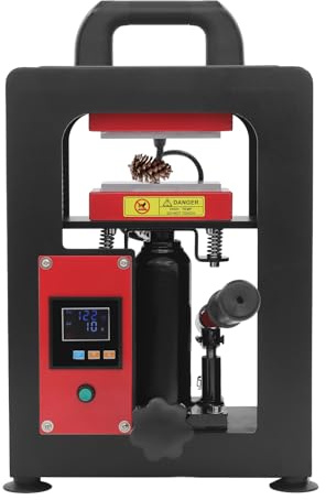 900W Professional Heat Press Machine Electric Rosin Press Extraction with 400°F Digital and Countdown Timer Control Hydraulic Press Machine for Dried Flowers, Resin, Plastic, Overload Protection
