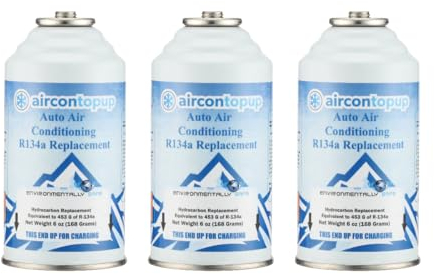 Car Aircon Air Con Air Conditioning Top Up Recharge Refill Regas Can x 3 DIY Gas