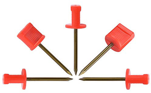 ZSHJGJR Bogenschießen Scheibennägel aus Manganstahl Scheibennagel Pins Fix Papier Gesicht Schaum Stroh Ziele 2,5 Zoll