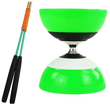 HH-CC Neue chinesische aktivierte Triple Bearing Diabolo Free Sticks und String Professional,D