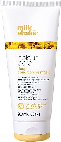 milk_shake | Colour Care, Mascarilla acondicionadora profunda 200 ml, Mascarilla acondicionadora intensiva para cabellos teñidos, Made in Italy