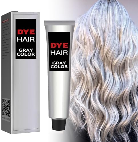 Pemarlis Coloration instantanée pour cheveux gris, crème, crème de coloration instantanée, jetable, pour cheveux gris argenté (3)