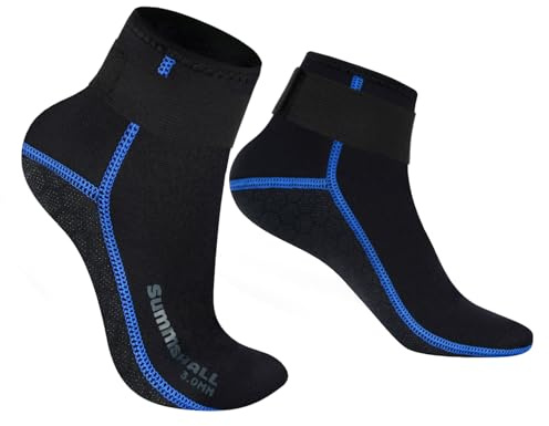 Summshall Calzari Neoprene, 3MM Calze Neoprene Calzini Neoprene per Uomo Donna per Immersioni, Nuoto, Sport Acquatici