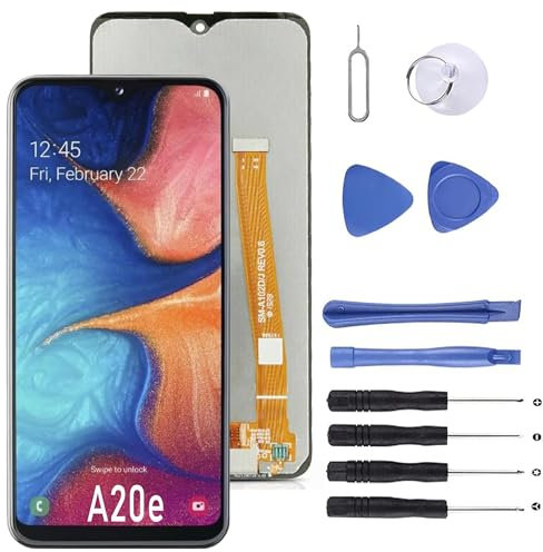 MP+ A20e skärmbyte för Samsung Galaxy A20e med reparationsverktygssats, LCD-pekskärm, digitaliseringsenhet för SM-A202F/DS