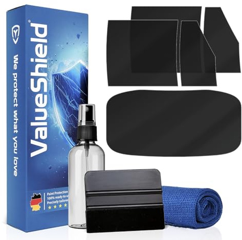 ValueShield Film de protection pour vitres pour VW Golf 6 VI 2008-2012 (5 portes Compact) : Film de protection solaire ajusté avec ABG pour vitres latérales arrière et lunette arrière, protection de