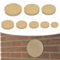 Chimney Hole Cover with Vermiculite Fire Board Perfect for Various Heating Applications (200 * 50mm)