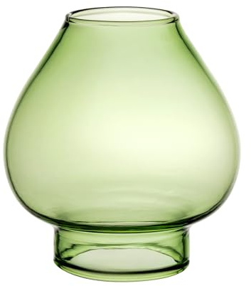 Thous Winds Glass Lamp Replacement Shade, for Luminara Oil Lamp, Green