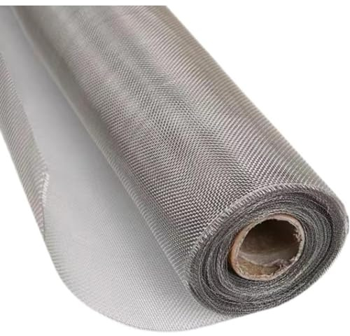Rete Metallica Intrecciata in Acciaio Inossidabile, 18 Maglie Griglia Metallica, Griglia di Ventilazione, Barriera Anti-Roditori e Insetti, Zanzariera per Finestre