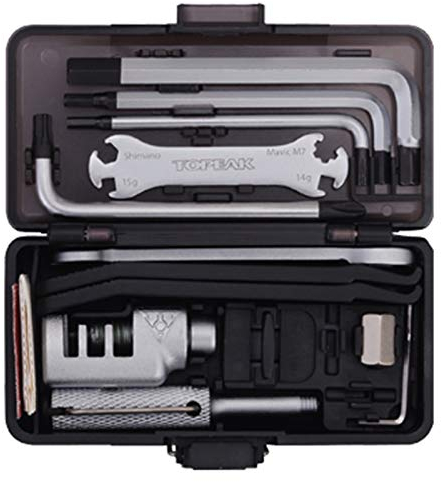 TOPEAK Survival Gear Box Werkzeugkoffer Fahrrad 23 Werkzeuge Mountain Bike MTB Innensechskant, 15400042