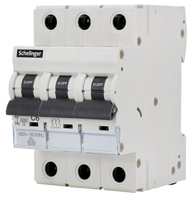 Leitungsschutzschalter LS-Schalter Sicherungsautomat 10A bis 32A 1-polig 3-polig (3-polig B 25A)