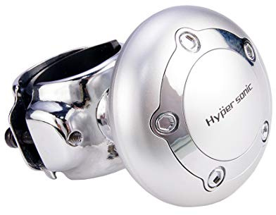 Hypersonic Auto Argento Volante Spinner Pulsante Plastica Power Maniglia Accessori
