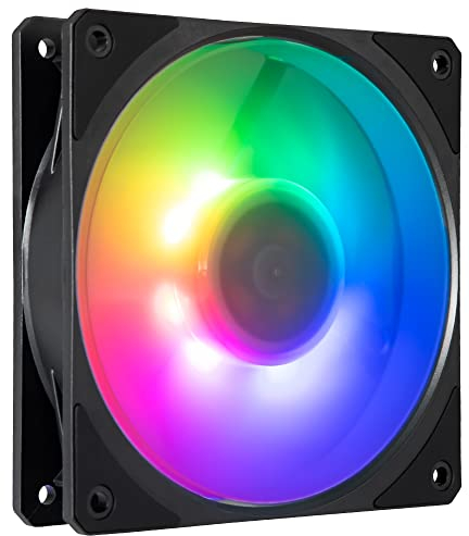 Cooler Master Mobius 120P ARGB Gehäuselüfter – 120mm ARGB-Lüfter mit Ring Blade Design (PWM), ultra-langlebiges Loop Dynamic Bearing (max. 75,2 CFM, 3,63 mmH2O, 30 dBA), abgeschrägter Air-Focus-Rahmen