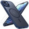 TOCOL für iPhone 13 Hülle für Magsafe, Vollständiger Kameraschutz Stoßfest Kratzfest Transluzente Rückseite Magnetisch Handyhülle für iPhone 13 Case, Blau