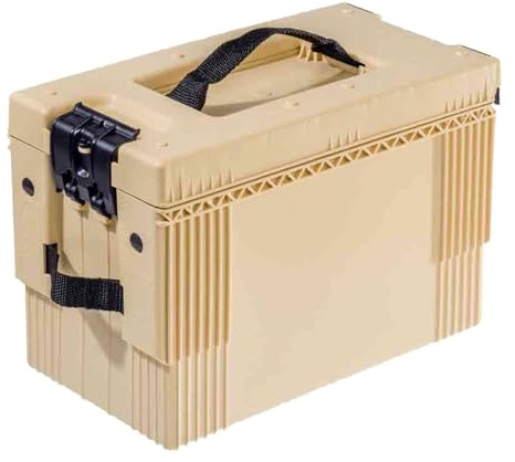 Munitionskiste M2A1 I NATO I LWAC I Ammo Box I Kunststoff I SAND RAL 1001 I NSN 8115-22-631-9402 I LEICHT I Nur 750 g I Wetterfest