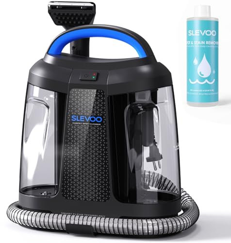 Carpet Cleaner Machine 11Kpa Strong Suction, New 450W Powerful Motor, Portable Upholstery Cleaner with Spot Cleaner, Stain Remover for Pet Accident, Rugs, Carpet and Upholstery Black (AU-C003)