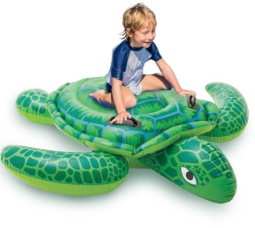 Luftmatratze Kinder, CIYIN Schwimmtiere für den Pool, Aufblasbare Schildkröte, Wassertiere Aufblasbar, Wasser Pool Luftmatratze für Sommer Party