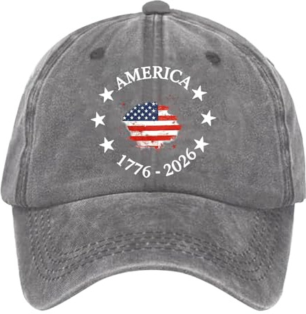 Générique Casquette Baseball Unisexe imprimé fête Nationale visière Souple Chapeau Soleil extérieur Quotidien Design Classique adapté Toutes Saisons (Grey, One Size)
