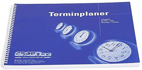 Terminplaner Organizer Terminbuch für Praxis & Therapie 4 Spalten 20 Min Mo.-Fr.