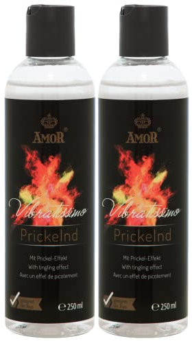 Vibratissimo Play Gel Frizzante 2x250 ml | Lubrificante con effetto frizzante | Gel lubrificanti a base acqua | per sexy toys in silicone e preservativi in lattice | lubrification