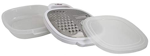 rukauf. acquisto. Grattugia 3 in 1 con Contenitore e Coperchio, Pratica grattugia per Verdure, Contenitore