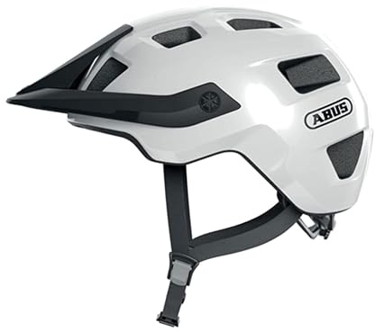 ABUS Casco MTB MoTrip - robusto casco da bici con visiera regolabile in altezza per mountain biker - vestibilità personalizzata - unisex