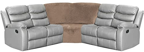 ULTICOR Corner Wedge Seat Cover for L Shape Recliner Couch (Taupe)