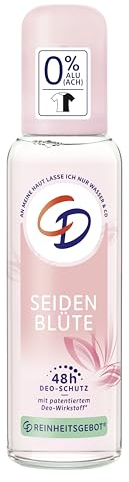 CD Déodorant en vaporisateur « Fleur de soie » 1 x 75 ml, déodorant sans sels d'aluminium, protection longue durée 48h, convient aux peaux sensibles, végétalien, soin du corps