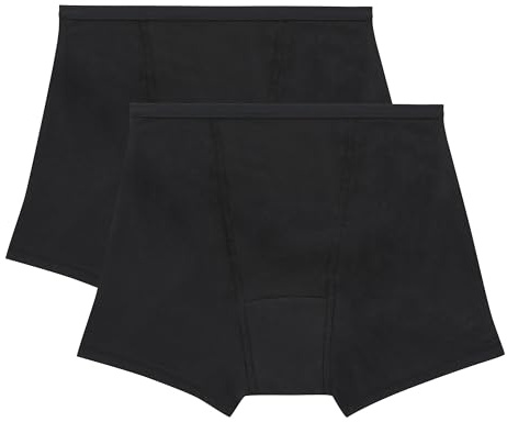 Hanes Women's Comfort, Period. Underwear, Super Leaks Post-partum, Period & Nighttime Protection, Multipack Briefs (pack of 2)