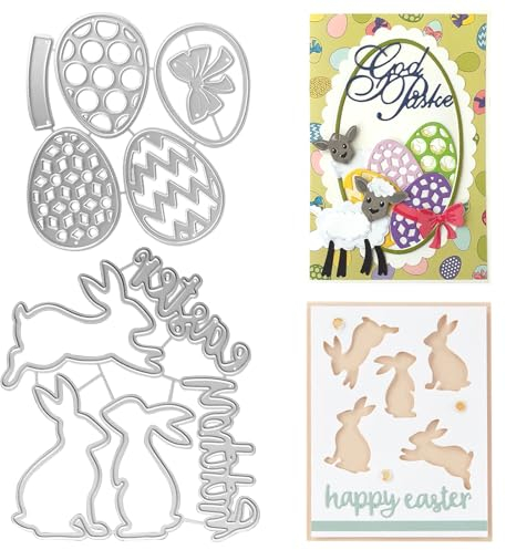 TONAUP Stanzschablonen, Prägeschablonen, Metall Stanzformen für DIY Scrapbooking handgefertigtes Geschenk Fotoalbum Dekor Silber HJL1012