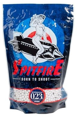 Bolas Airsoft 0,23 g Blancas Bolsa de 1 kg de 4350 BBS de la Marca Spitfire
