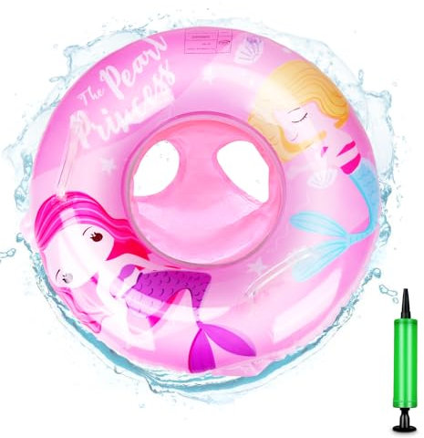 Salvagente Neonato Gonfiabile Nuoto per Bambini da 6 a 48 Mesi, Anello Galleggiante per Bambini con Seggiolino, Anello di Nuoto per Neonato, Aiuto per Nuoto Piscina per Bambini (Rosa B)