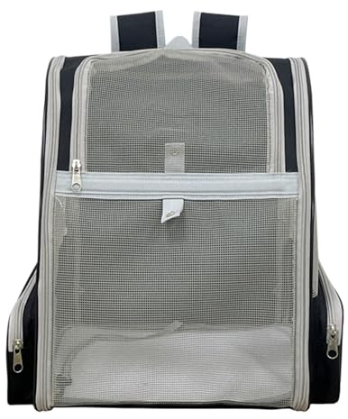 Mochila para operadores de gatos, mochila para gatos - Mochila de viajes de transporte de mascotas,Suministros de mascotas plegables de gran capacidad con cojín de felpa extraíble para gatitos de cach