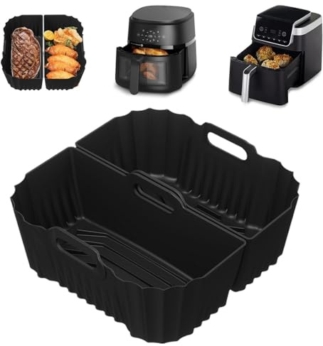 SIOOUI Silikonform für Heißluftfritteuse, Airfryer Zubehör für Cosori TurboBlaze 5,5 L/6,0 L/6,2 L, Airfryer Silikon Einsatz für Philips 6,2 L NA230, Ninja AF180EU Max Pro 6,2 L