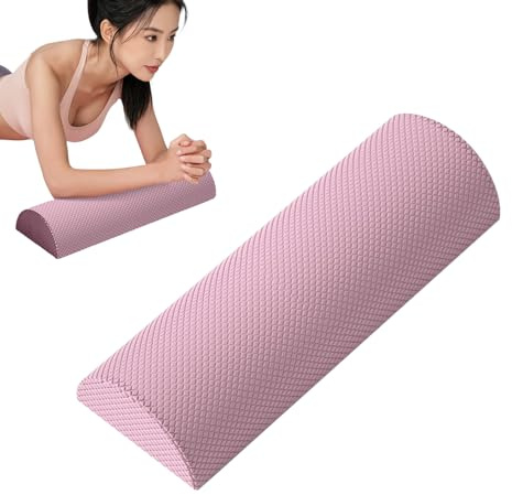 Demi Rouleau - Rouleau Massant | Rouleauu Yoga - Demi-cylindre De Massage Musculaire De Dureté 38° Pour Étirements Du Dos, Pilates Et Entraînement Fonctionnel