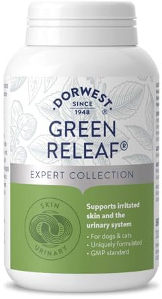 Dorwest Green Releaf Tablets, 500 Tablets, Natural Supplements for Dogs and Cats – For Healthier Skin, Joints, and Urinary Systems in Pets