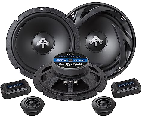 Autotek ATX 6.2C - Set di altoparlanti da incasso a 2 vie, 200 W, contenuto: 1 set