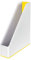 Leitz Stehsammler A4, Zweifarbiges Design, Weiß/Gelb, Duo Colour, WOW, 53621016