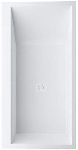 LAUFEN Kartell Bañera de fundición mineral esquina izquierda 1700x860x590mm, con faldón y rebosadero iluminado por LED, blanco, H2243360006161