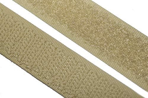 5 meter kardborrband för sömnad, kardborreband, band (beige, 30 mm bred – 5 meter)