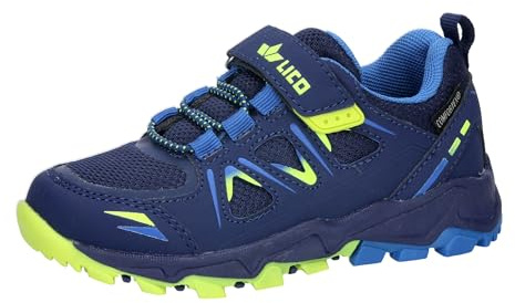 Lico Garçon Unisex Kinder Allen Vs Chaussures de Trekking, Bleu Marine/Citron, 33 EU