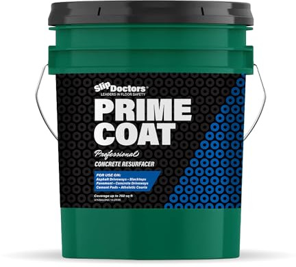 Slip Doctors Prime Coat Professional Water-Based Concrete Primer & Resurfacer - Ideal for Courts, Driveways & Parking Lots