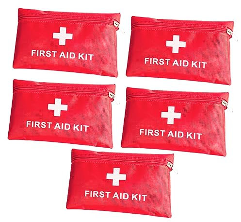 FRCOLOR 5stücke Mini Tragbare Sanitäts-tasche Für Notfälle Kompakt Und Leicht Für Reisen Camping Und Outdoor-aktivitäten Robust Und Reißfest