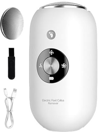 Rimuovi Calli Piedi | Strumento Elettrico per Eliminare Calli,Rasoio Elettrico Ricaricabile con Accessori Impermeabile Cura Piedi da Viaggio Strumento per Rimozione Pelle Secca e Ispessimenti