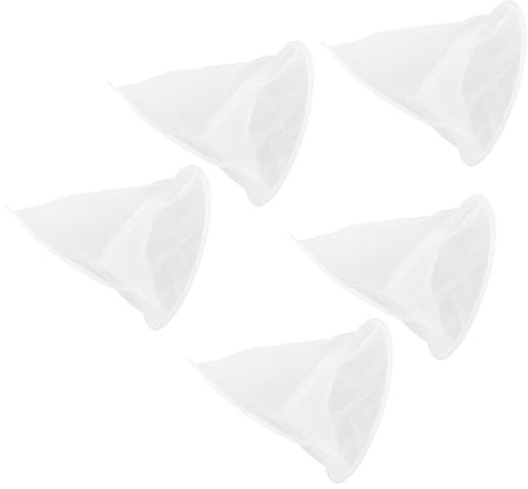 Genérico Bolsas Filtro de Miel de Nailon 5 Piezas, Colador de Malla Fina Doble Capa, Cono Reutilizable 35x35x30 Cm para Extracción Doméstica, Suministros Apicultura y Filtrado