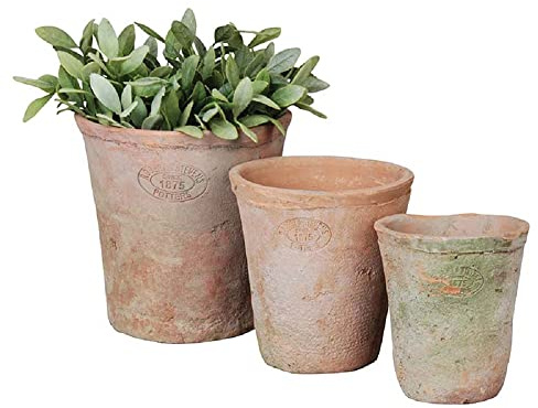 Esschert AT01 Aged Terracotta 3-er Topfset rund