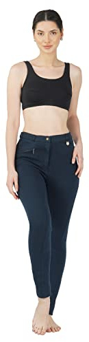 Avon Equine Women's Cotton Lycra Jodhpurs JODPHURS JODS Soft Knee Patch Equestrian 4 Way Stretch Ladies Horse Riding Pants