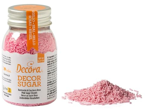 Decora 2081117 Paquet de 90 g de cannes de bonbon roses