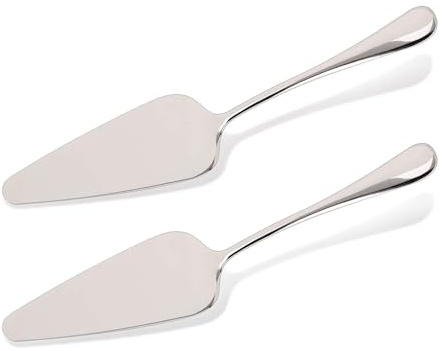 KSENDALO Small Pie Server Cake Pizza Server, Stainless Steel SUS304 Pie Spatula for Serving, Cutting Cake,Pies, Dessert, Pizzas for Wedding, Birthday, Party,9.05inch Long