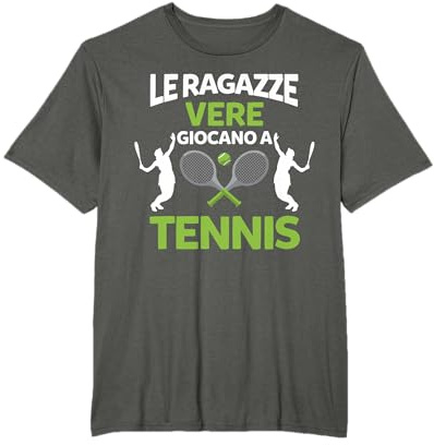 Ragazze Vere Giocano A Tennis Regalo Maglietta